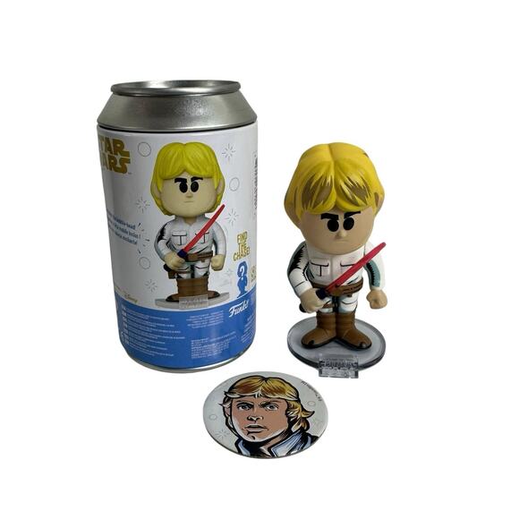 Funko Soda Luke Skywalker Figure Star Wars 1/15,800 2022 Bobblehead Can and Pog - Picture 1 of 11